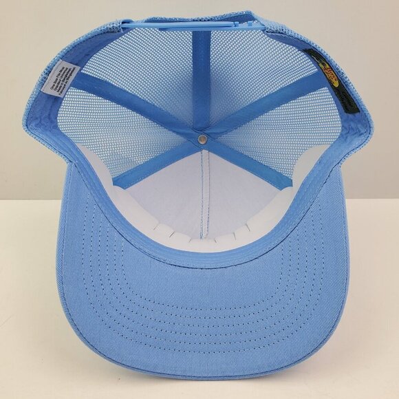 Bass Pro Shops Snapback Hat Mesh Logo Fishing Baby Blue NWT - Picture 4 of 12